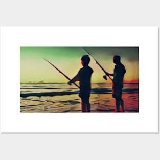 Let's Fishing Posters and Art